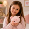 LEAN TOYS Plīša cūka Mascot Mīksta mīļa rotaļlieta Rozā 16 cm