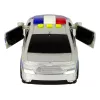 LEAN TOYS Policijas auto 1:14 Berzes piedziņa Skaņa Gaisma Sudrabs