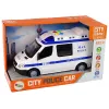 LEAN TOYS Policijas auto ar berzes piedziņu, skaņu un gaismu