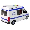 LEAN TOYS Policijas auto ar berzes piedziņu, skaņu un gaismu
