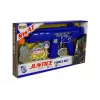 LEAN TOYS Policijas pistoles komplekts ar nozīmīti, tumši zils, skaņas un gaismas efekti, 37cm