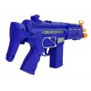 LEAN TOYS Policijas pistoles komplekts ar nozīmīti, tumši zils, skaņas un gaismas efekti, 37cm