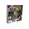 LEAN TOYS Policijas komplekts Revolveris 20cm Žetons Maksts Svilpe Skaņas un gaismas efekti
