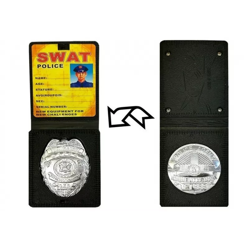 LEAN TOYS Policijas rotaļu komplekts ar grabuli