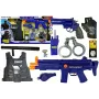 LEAN TOYS Policijas rotaļu komplekts ar grabuli