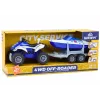 LEAN TOYS Policijas kvadracikls ar piekabi un motorlaivu