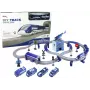 LEAN TOYS Policijas pilsētas vilciena komplekts zils 203 km/h