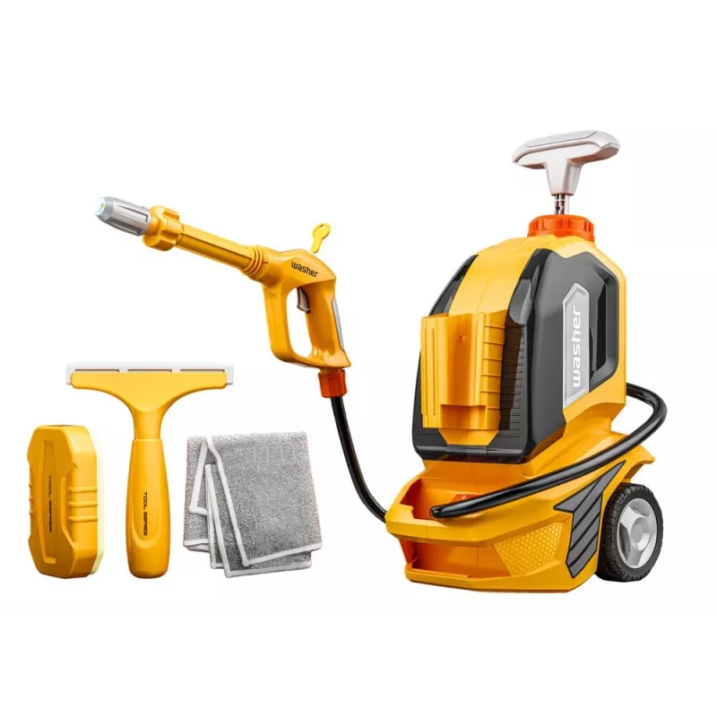 LEAN TOYS Rokas mazgātājs bērniem - Rotaļlietu tīrīšanas komplekts ar drāniņu, sūkli un stieņu, manuālais sūknis, 750 ml, vecumam no 3 gadiem
