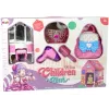 LEAN TOYS Princess teltis bērniem Skaistumkopšanas salons Rozā Aksesuāri Kronis