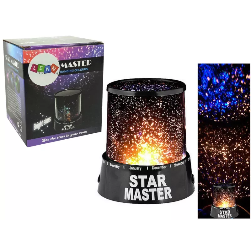 LEAN TOYS Projector Star Planets Night Light with Batteries
