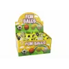 LEAN TOYS PU Futbola bumba ar Jojo dzēšgumiju lēkāšanai, 6 cm, Dzeltena