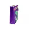 LEAN TOYS Purple Dinosaur Papīra dāvanu soma 32cm x 26cm x 10cm