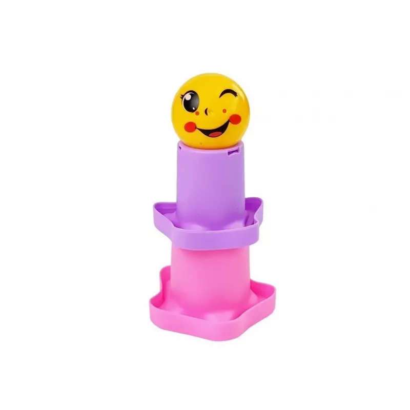 LEAN TOYS Piramīdas krūzītes mazuļiem Asterisks