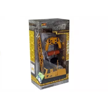 LEAN TOYS R/C celtnis ar kustīgu roku un gaismām