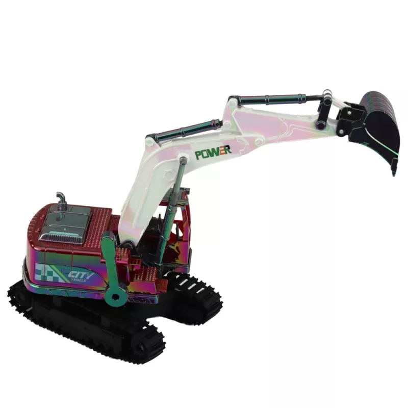 LEAN TOYS RC Crawler Excavator ar kustīgu roku un gaismām 1:14