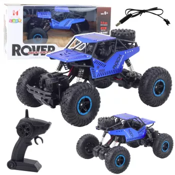 LEAN TOYS RC Bezceļu Auto Tālvadības Zils 2.4G 1:18