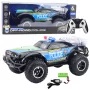 LEAN TOYS RC bezceļa policijas automašīna 1:8 melna