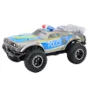 LEAN TOYS RC bezceļu policijas automašīna 1:8 Sudraba