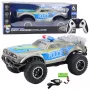 LEAN TOYS RC bezceļu policijas automašīna 1:8 Sudraba