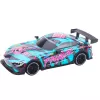 LEAN TOYS RC sacīkšu auto ar apgaismotu tirkīza virsbūvi, mērogs 1:16, 2.4 GHz tālvadība