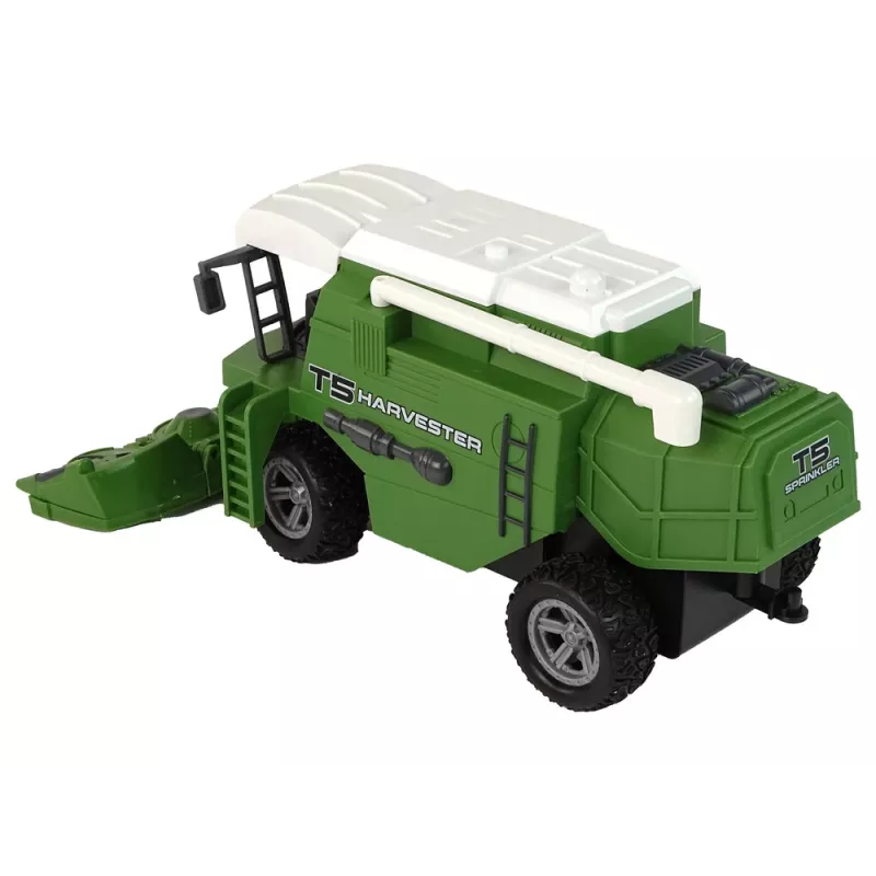 LEAN TOYS Remote Controlled Agricultural Harvester R/C Lights Green