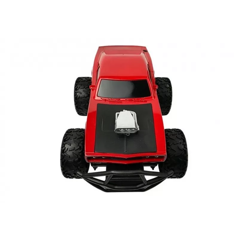 LEAN TOYS Remote Controlled Car Off-road R/C Red High Wheels