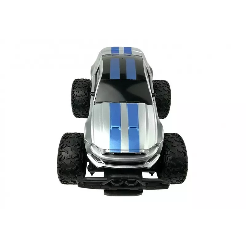 LEAN TOYS Remote Controlled Car Off-road R/C Silver High Wheels