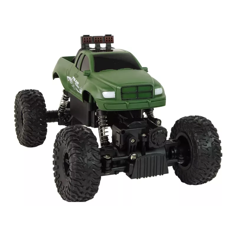LEAN TOYS Ar vadību attālināta automašīna R/C 2.4 GHz 1:18 Zaļa
