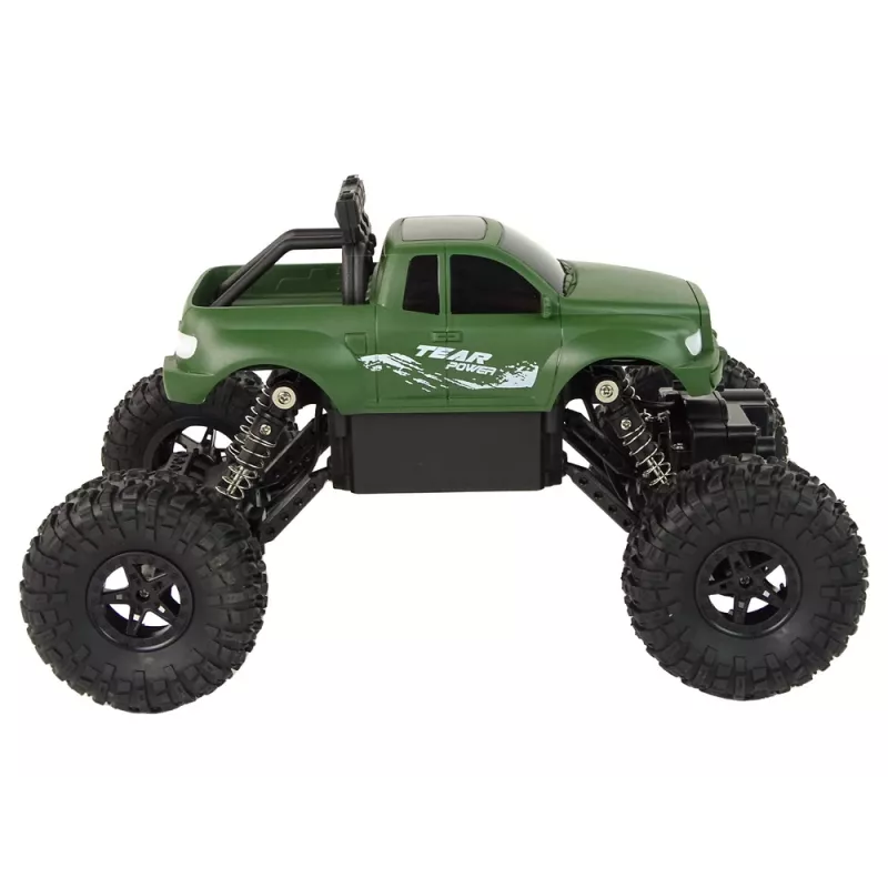 LEAN TOYS Ar vadību attālināta automašīna R/C 2.4 GHz 1:18 Zaļa