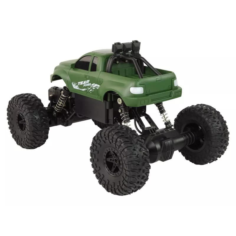 LEAN TOYS Ar vadību attālināta automašīna R/C 2.4 GHz 1:18 Zaļa