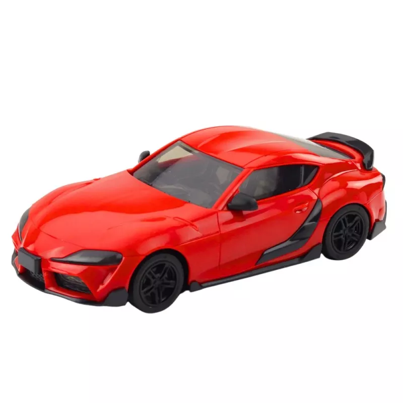 LEAN TOYS Remote Controlled Car Transporter Set 1:16 – RC Tow Truck & Red Sports Car (22707)