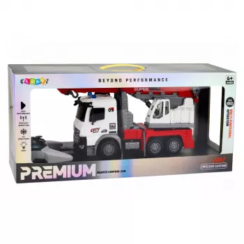 LEAN TOYS tālvadības celtņa kravas automašīna RC kustīgs rotējošs celtnis 1:14