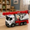 LEAN TOYS tālvadības celtņa kravas automašīna RC kustīgs rotējošs celtnis 1:14