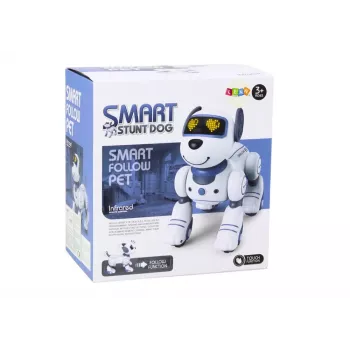 LEAN TOYS tālvadības interaktīvs robots suns – dejojošs, dziedošs, programmējamas komandas, zils | DistriNode SA