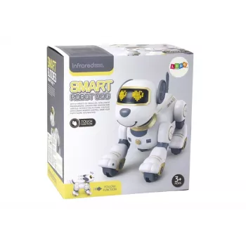 LEAN TOYS tālvadības interaktīvais robotu suns – zeltains, dejojošs, programmējams, uzlādējams