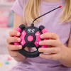 LEAN TOYS Ar tālvadību vadāma bezceļu automašīna ar lellēm, rozā, 1:16