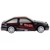 LEAN TOYS Ar vadību vadāma sporta automašīna R/C 1:24 Melna ar maināmiem riteņiem