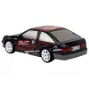 LEAN TOYS Ar vadību vadāma sporta automašīna R/C 1:24 Melna ar maināmiem riteņiem