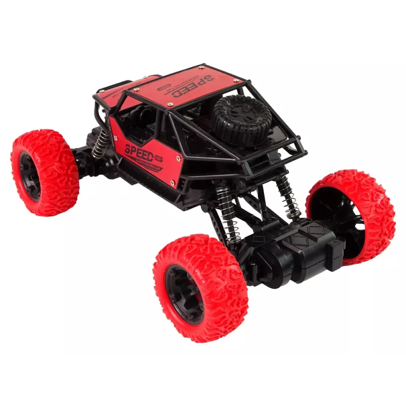 LEAN TOYS Remote Controlled Terrain Car R/C 1:18 Red