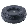 LEAN TOYS rezerves ritenis ar akumulatoru darbināmam braucamajam DK-CA002 (230 mm, melns, PP plastmasa)