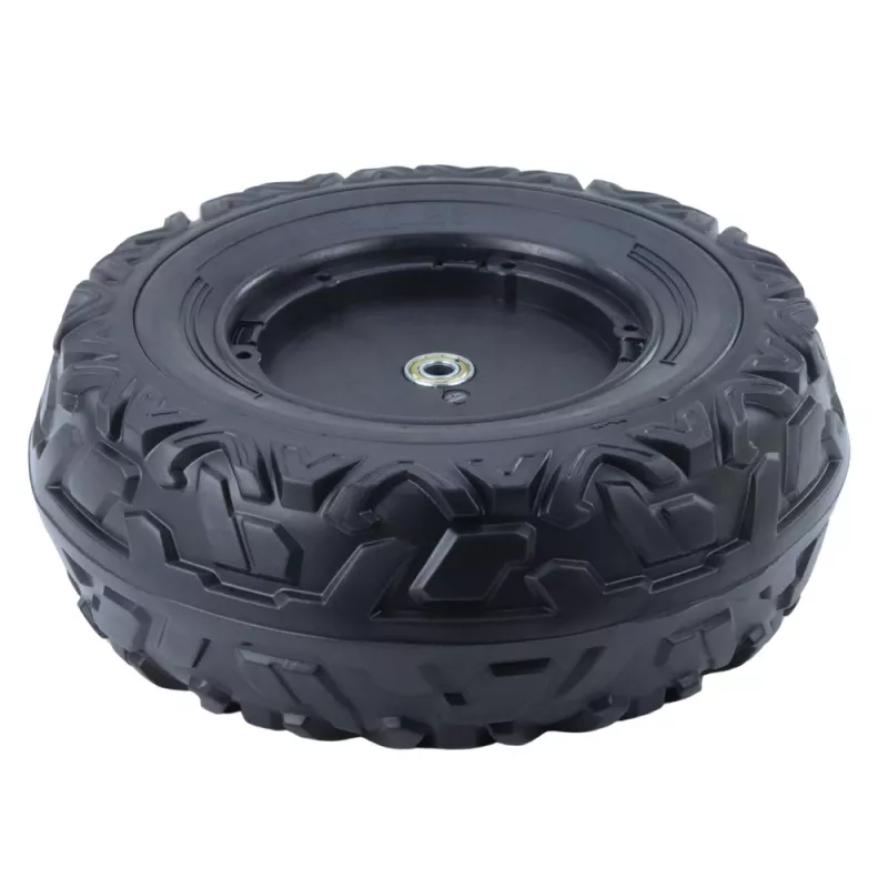 LEAN TOYS rezerves ritenis ar akumulatoru darbināmam braucamajam DK-CA002 (230 mm, melns, PP plastmasa)
