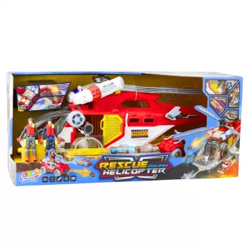LEAN TOYS glābšanas helikoptera daudzfunkciju piederumu gaismas skaņas komplekts