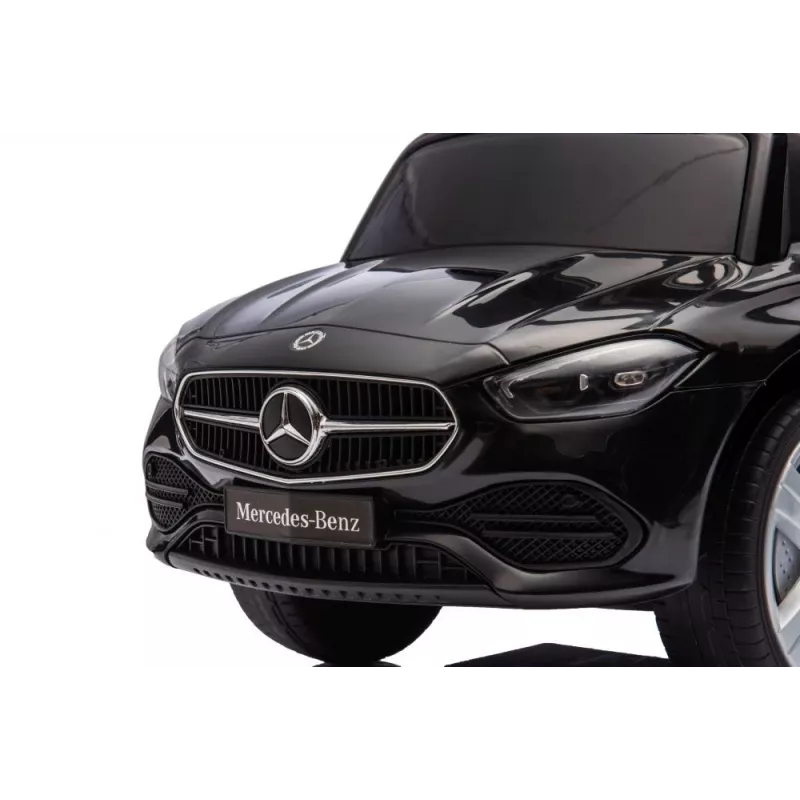 LEAN TOYS Braucamrīks ar stūmēju Mercedes 3in1 Melns