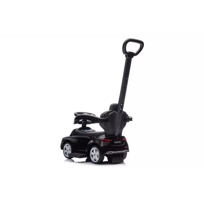 LEAN TOYS Braucamrīks ar stūmēju Mercedes 3in1 Melns
