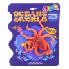 LEAN TOYS Gumijas astoņkāja figūriņa, staipīga, reālistisks jūras dzīvnieks, 12cm