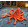 LEAN TOYS Gumijas astoņkāja figūriņa, staipīga, reālistisks jūras dzīvnieks, 12cm