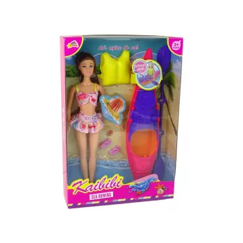LEAN TOYS Leļļu aksesuāru komplekts Kayak Pink