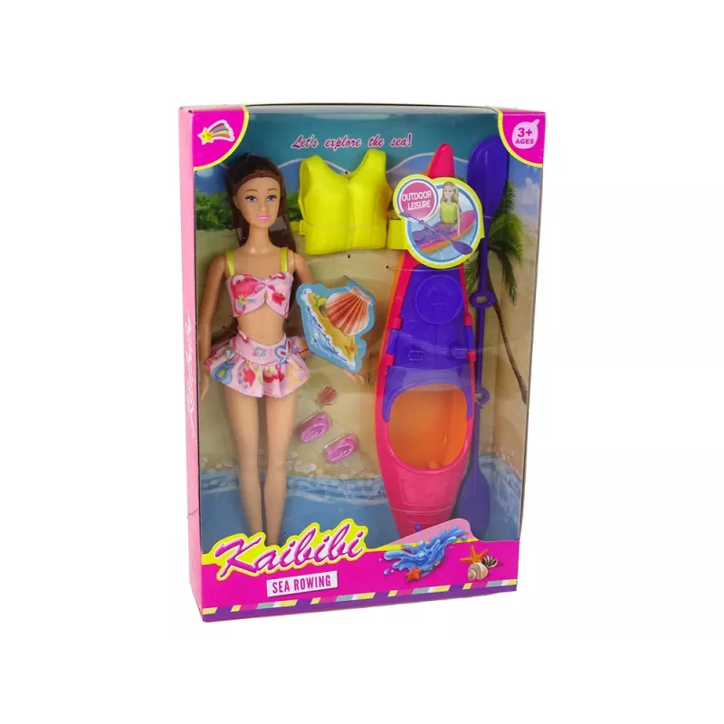 LEAN TOYS Leļļu aksesuāru komplekts Kayak Pink