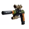 LEAN TOYS Komplekts Militārā Pistole Šautene Nazis Medaļa Tēmēklis