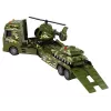 LEAN TOYS Komplekts Militārā tvertne Berzes piedziņas helikopters Kravas automašīna